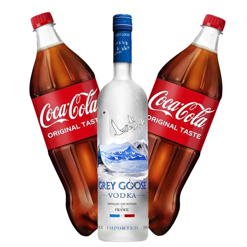 Grey Goose Vodka with Coca-Cola Mixer